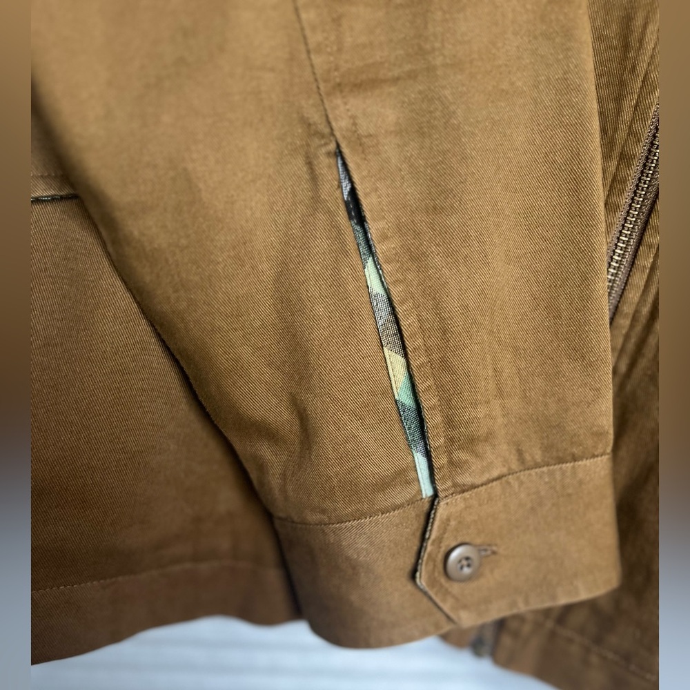 Good Design for Good Deeds Men’s Utility Brown Khaki Jacket Large - Picture 6 of 9